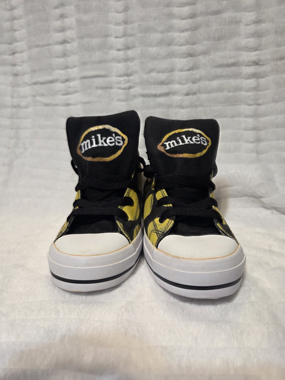 Size 5 Lemon High-Top Canvas Sneakers for Men - Picture 6 of 10